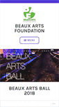 Mobile Screenshot of beaux-arts-ball.org